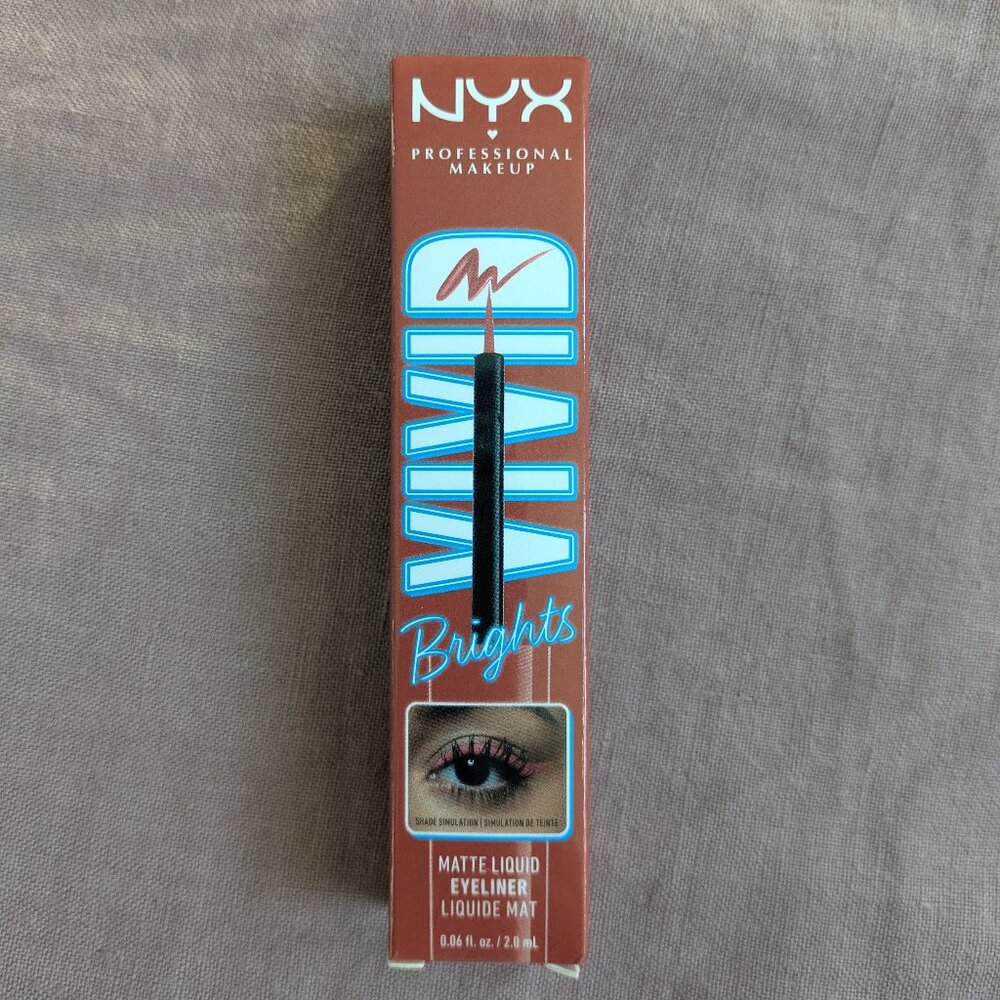 🌸 NYX Vivid Brights Longwear Liquid Liner On Red Color NIB